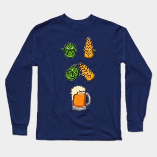 Beer craft pong brewers brewery oktoberfest gift idea present Long Sleeve T-Shirt